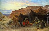 Bedouins in the Desert by Eugene-Alexis Girardet